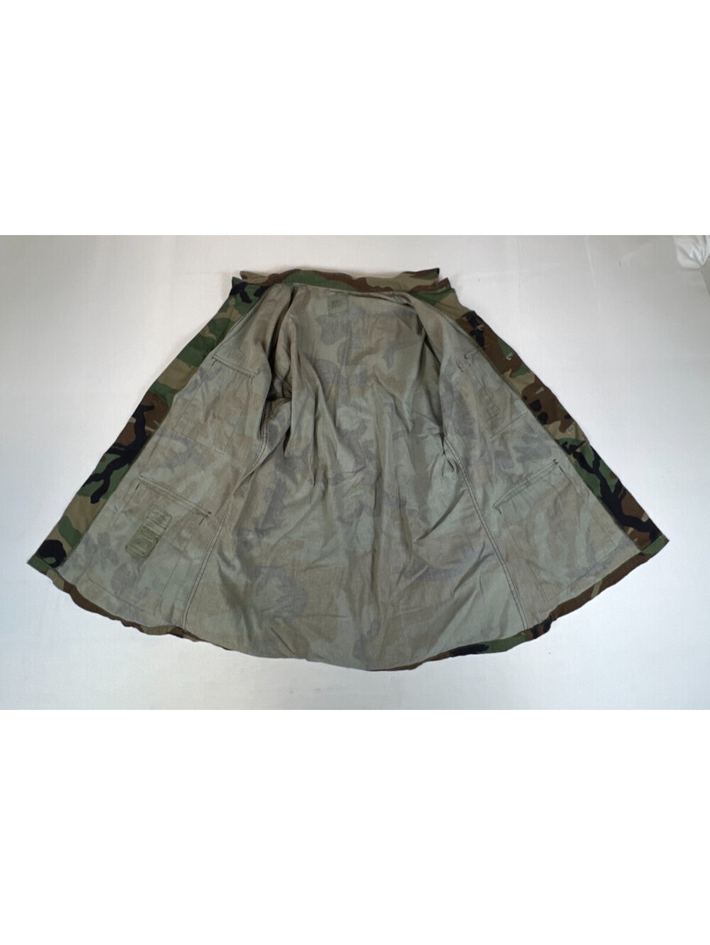 Vintage US Military Woodland Camo BDU Combat Coat Jacket Medium Regular Surplus - Picture 3 of 11